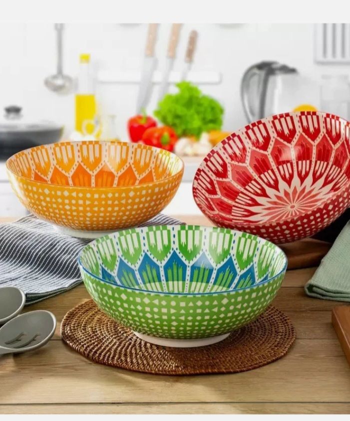 3 x Stoneware Serving Bowls