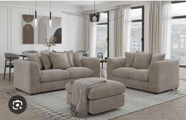 image for New DYLAN Corner L Shape Sofa & 3+2 Seater Sofa BRAND NEW ~~ Order Now COD ~