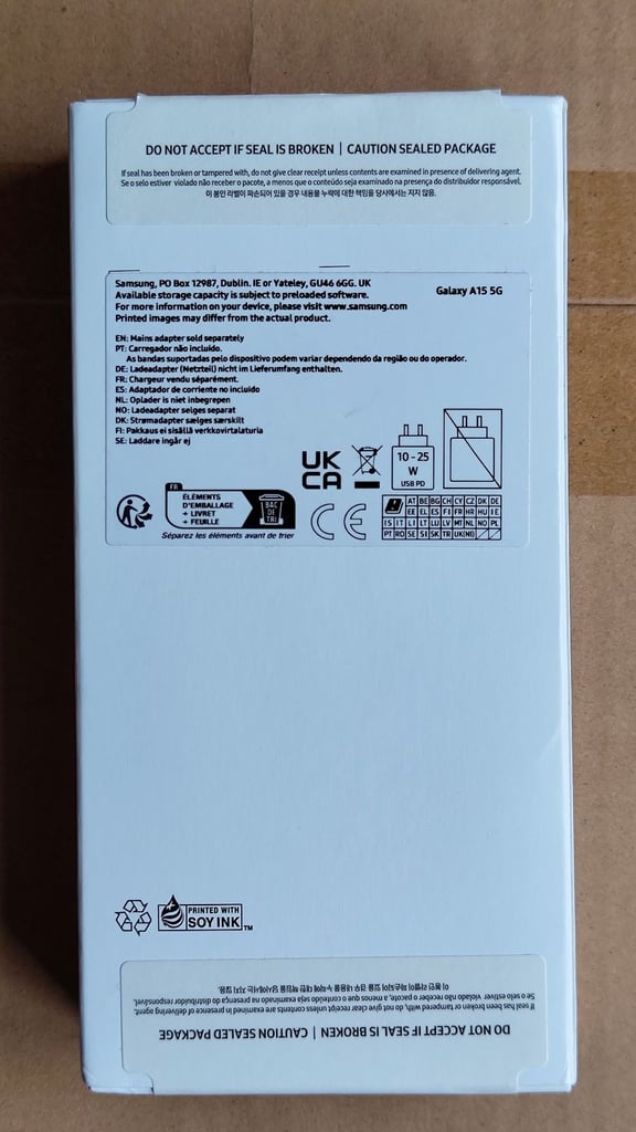 Samsung Galaxy A15 5G (SM-A156B/DSN), 4GB RAM, 128GB Storage, Android 15 - Boxed Ex. Condition