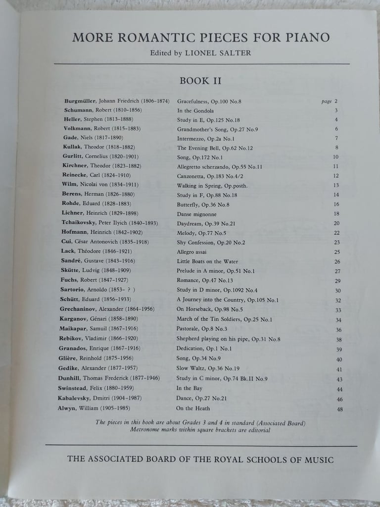 More Romantic Pieces for Piano