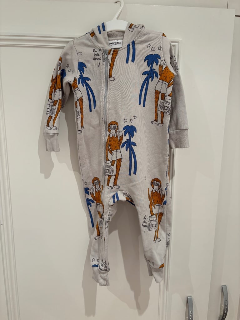 image for Mini Rodini cool monkey jump suit size 80/86 in good condition
