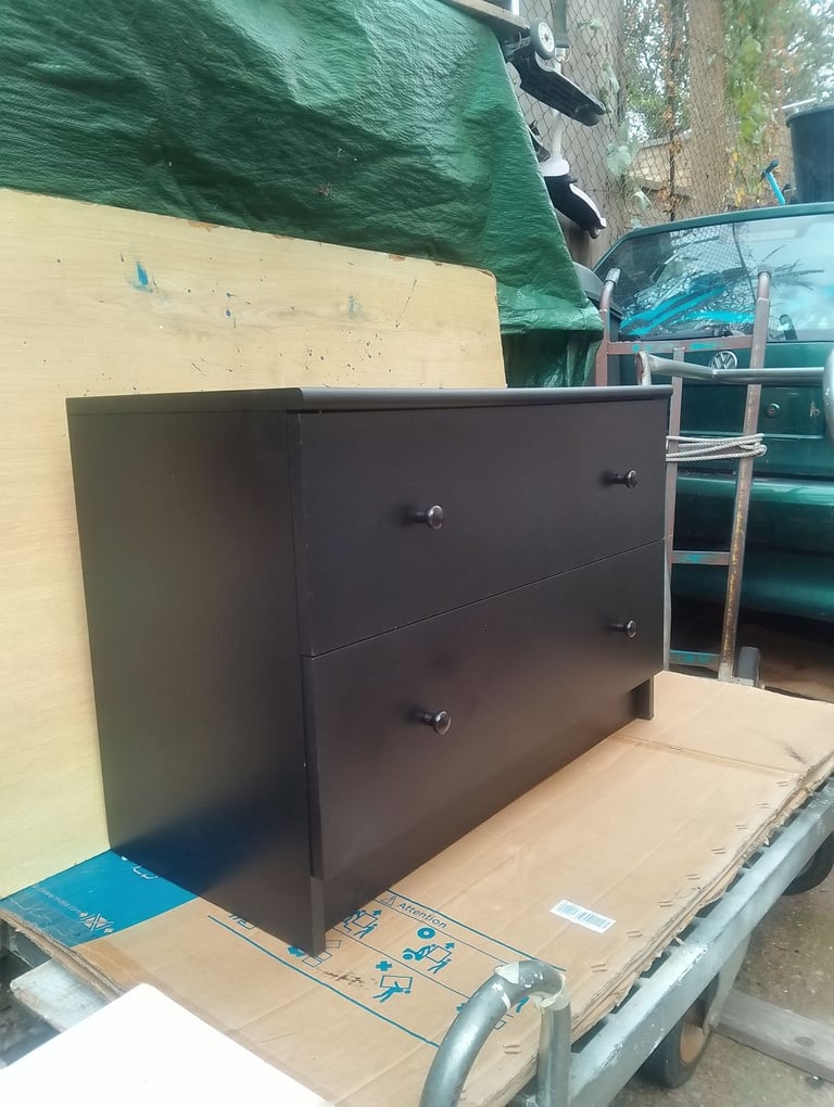 Chest of 2 big deep drawers in new condition spotlessly clean 