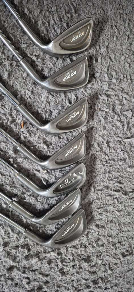 Mizuno Astron FWD Iron Set, 5-SW, Dynaflex 2220 Steel Shafts, Spalding 7 Iron