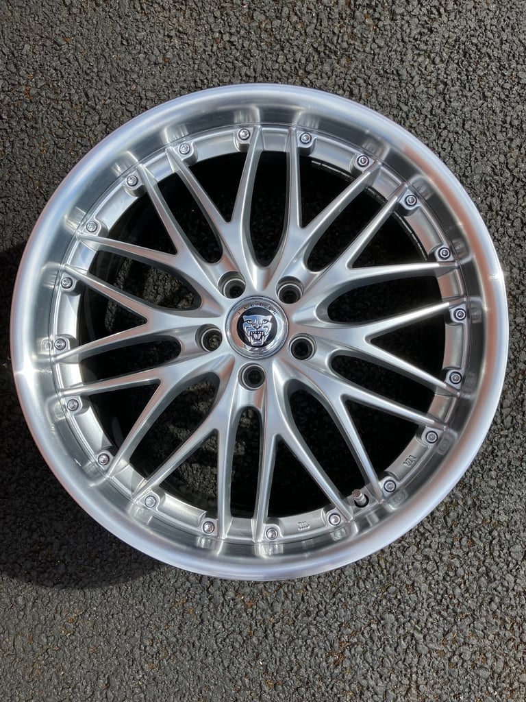 19 Inch Jaguar Alloy Wheels XJ XJR XJ8 X350 X358 X100 X150 Polished Split Rim Alloys 5x108 PCD 