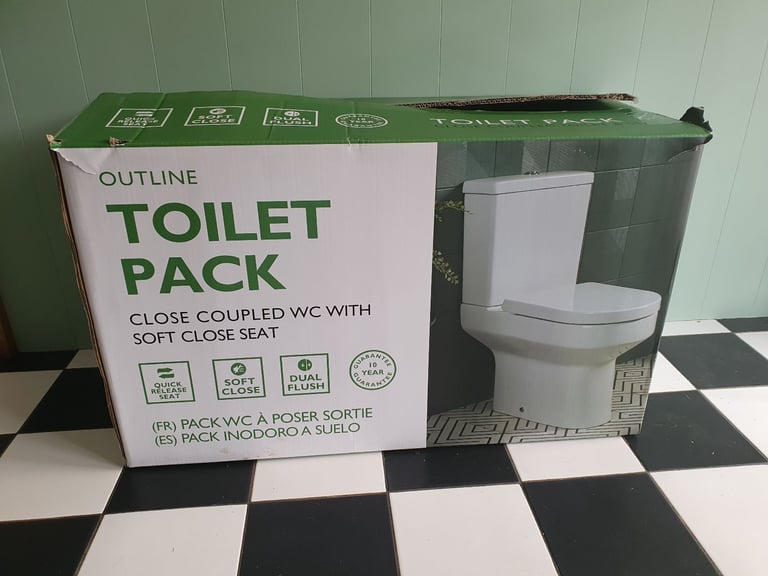 image for Close cupled toilet with seat