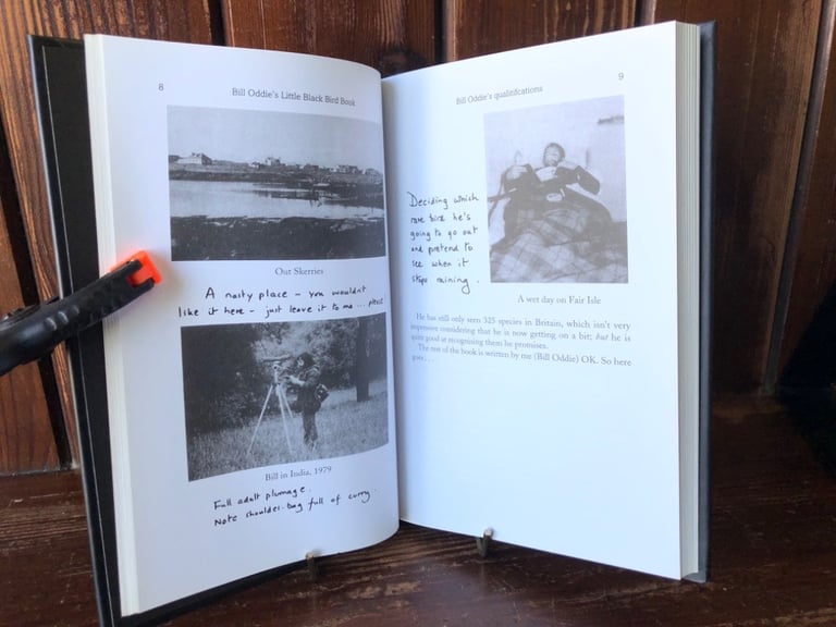 Birds. Bill Oddie’s Little Black Bird Book. Hardback. As New