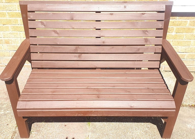 image for Wooden Garden Bench, Good Condition, Treated with Ronseal