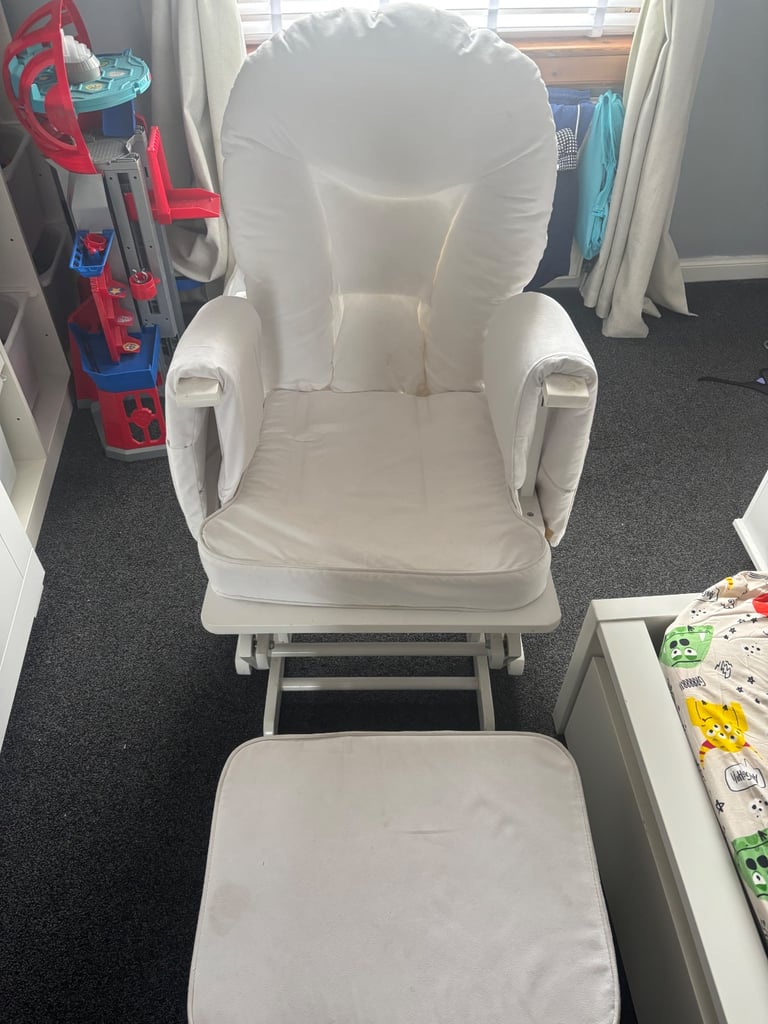 image for Nursery rocking chair and rocking footrest
