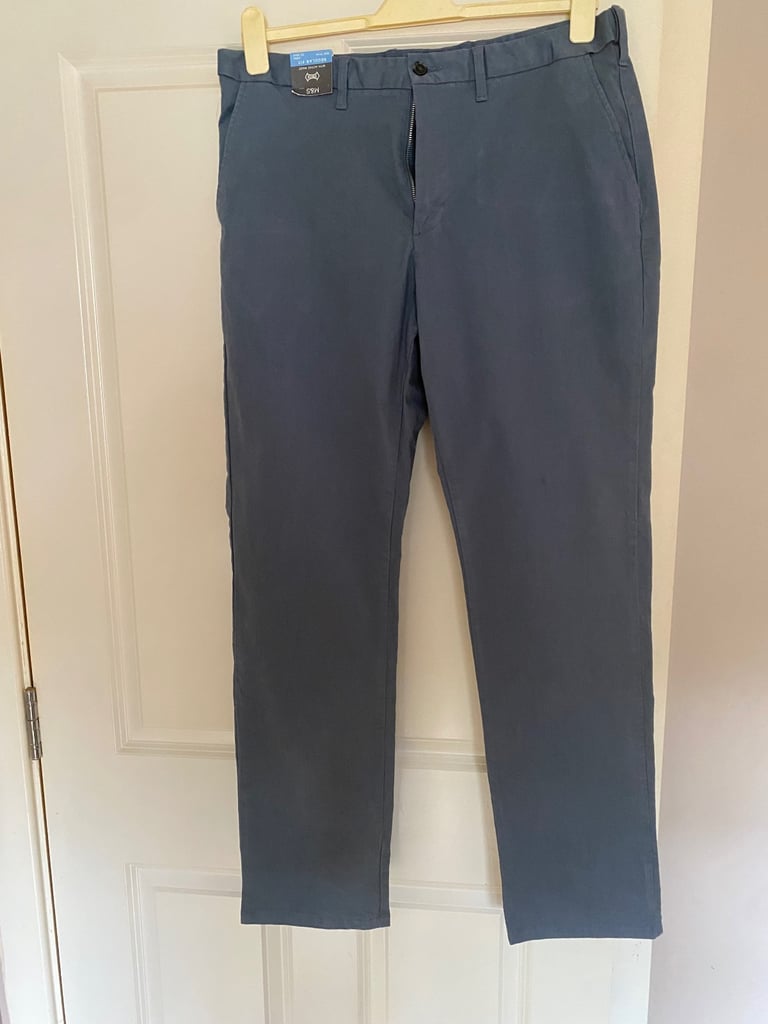 image for M&S soft touch cotton trousers. W36” L33”