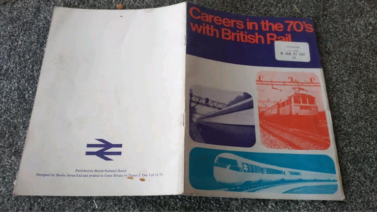 image for careers in the 70's with British rail BR railwayana collectible 