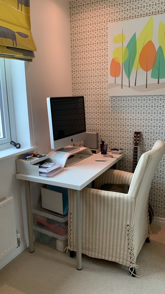 Used white Ikea home/office desk 