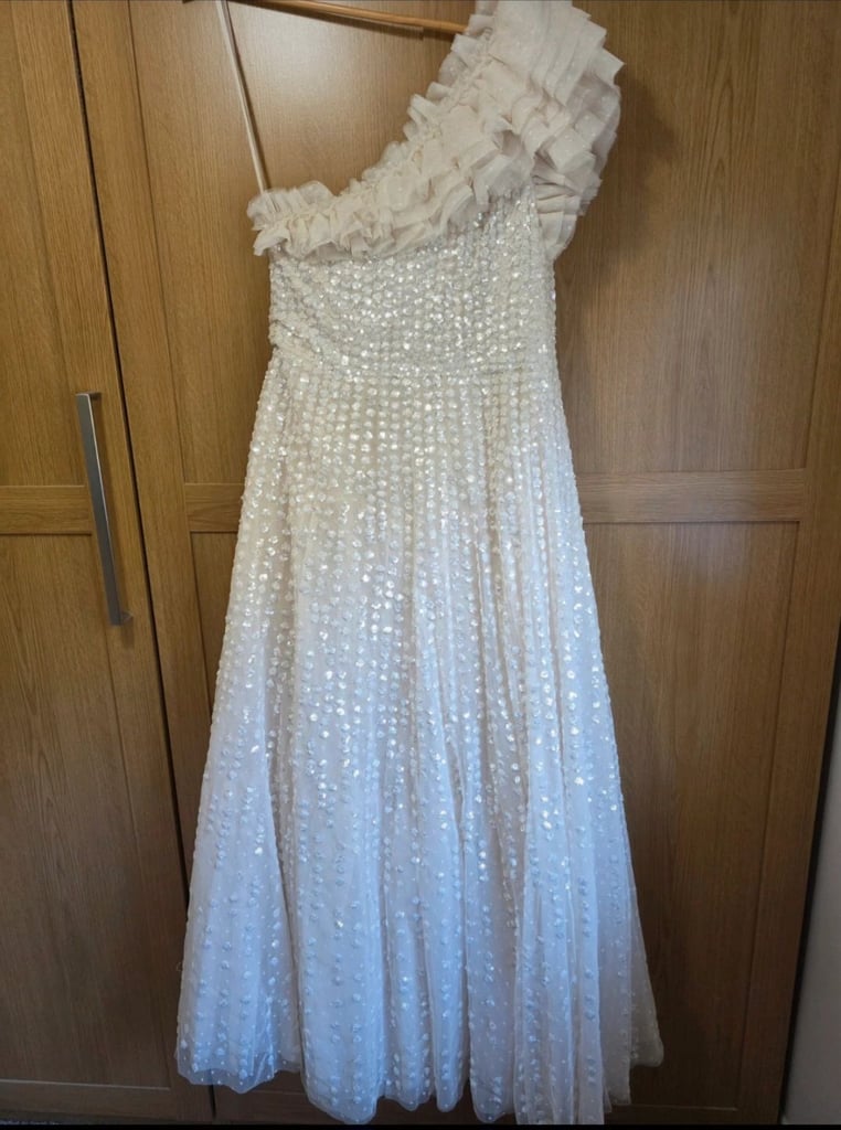 Needle & Thread One Shoulder Ankle Gown