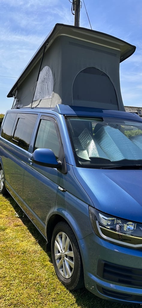 VW T6 camper Hi Top in Blue Hillsider Birchover