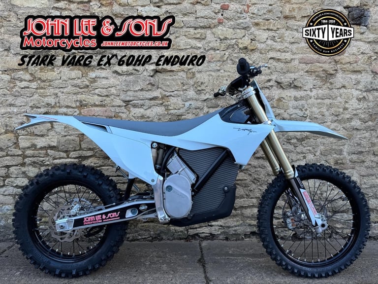 image for Stark Varg EX Electric Enduro Bike, New 2026 Model, White, 60HP Model, In Stock