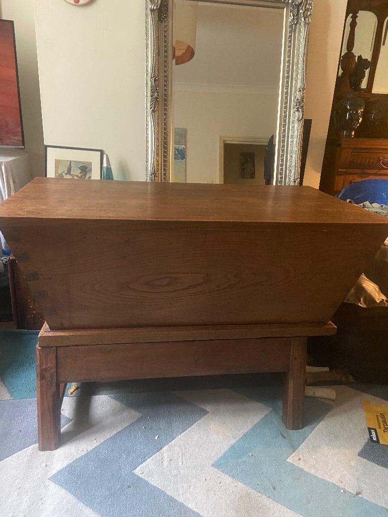 image for Blanket Box Antique French on Seperate Stand