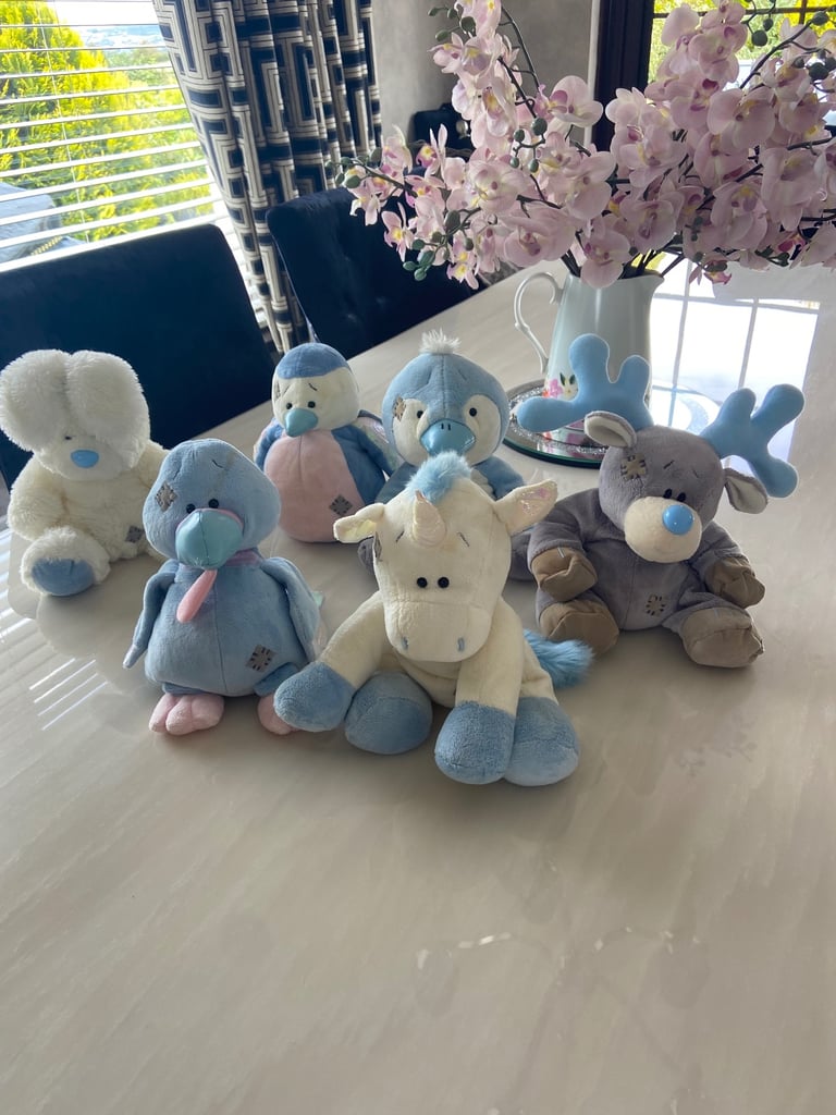 image for 7 Large Tatty Teddy Blue Nose Characters  - (25 Smaller Characters Also Available) 