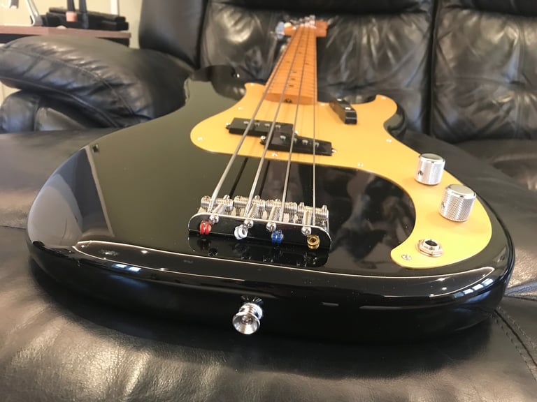 image for Fender Vintera® II '50s Precision Bass Guitar®, Maple Fingerboard, Black, 2023, cool 😎 