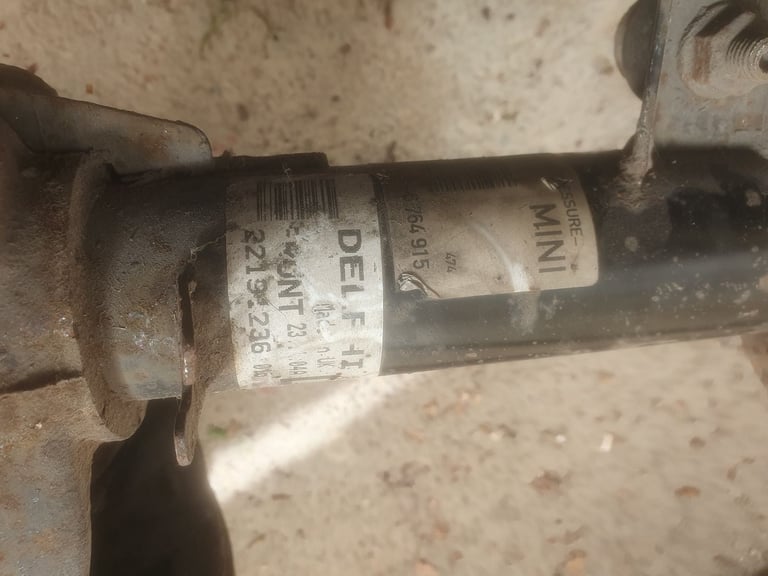 Mini one strut leg nearside/ passenger side n/s/f, front complete leg