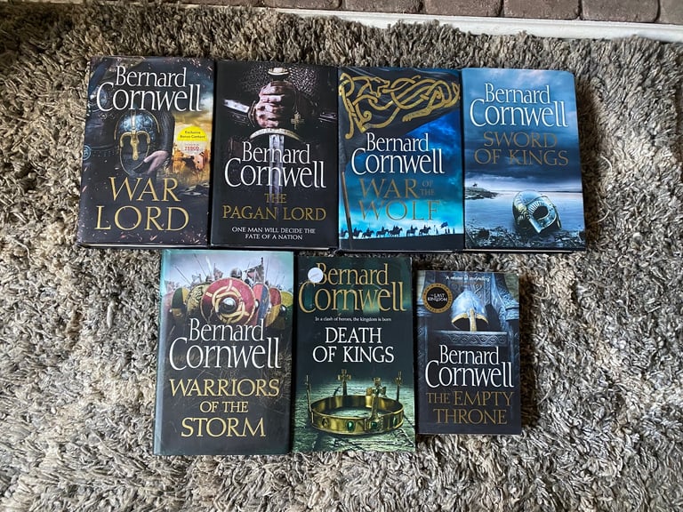 7 x Bernard Cornwell Novels, 5 x Hardback With Dust Covers, 2 x Paperback