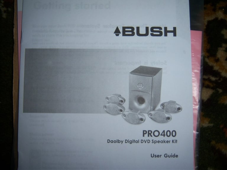 Bush Pro 400 Home Cinema Speaker System - 5.1 Dolby Surround (final reduction).