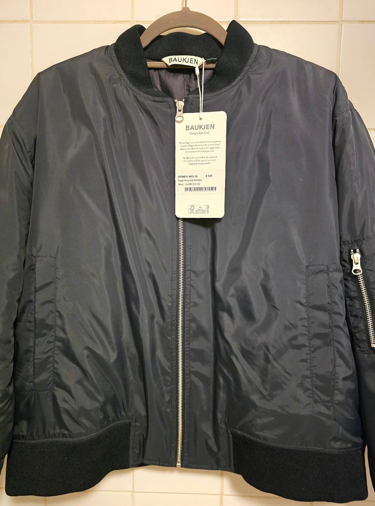 Baukjen Tegan Recycled Bomber Jacket Brand New With Tags 