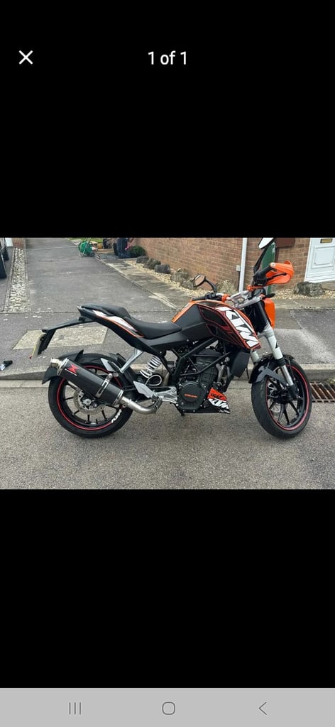 image for Ktm 200 duke carbon exhaust system