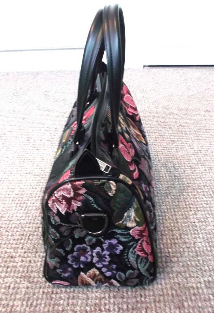 Large Jane Shilton Vintage Tapestry Suitcase with Matching Holdall