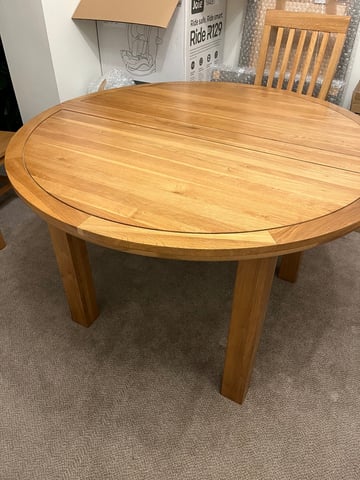 Oak dining table (no chairs) in Cramlington, Northumberland