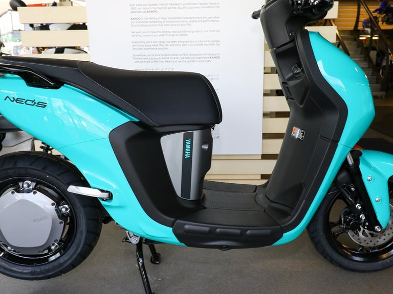 IN STOCK NOW! - NEW Yamaha NEO's Electric Scooter. (Aqua) £3,100 On The Road