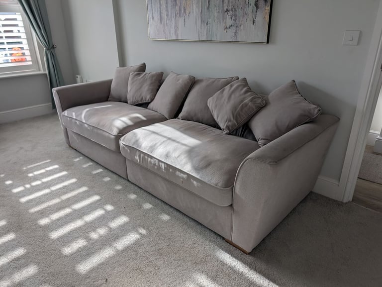 image for Homebird Holland 4 Seater Sofa - pillow back