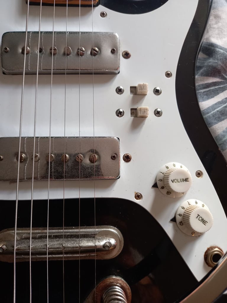 1970s Teisco Satellite 168 G electric guitar. Made in Korea. 