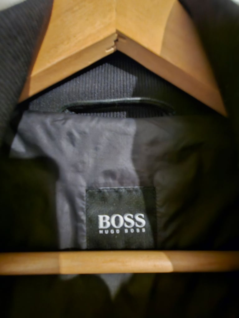 Hugo Boss lamb skin leather jacket