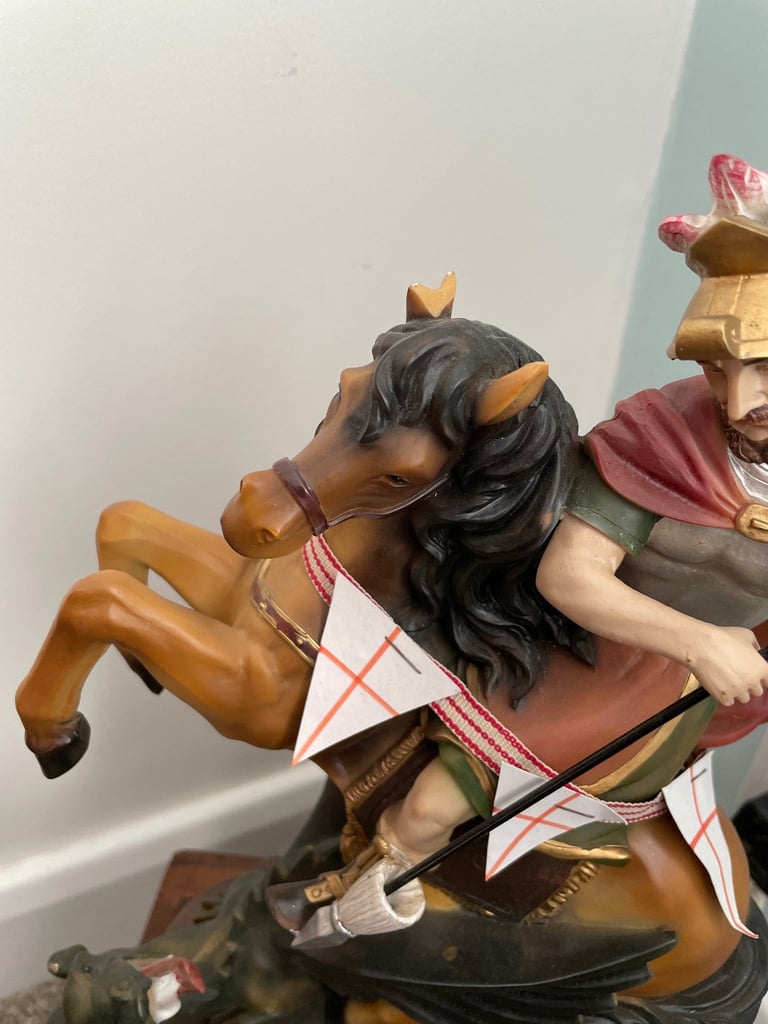George and dragon statue