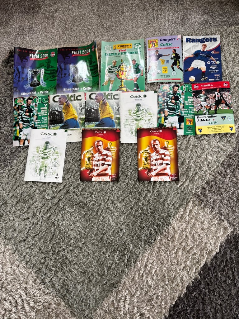 Celtic football programmes