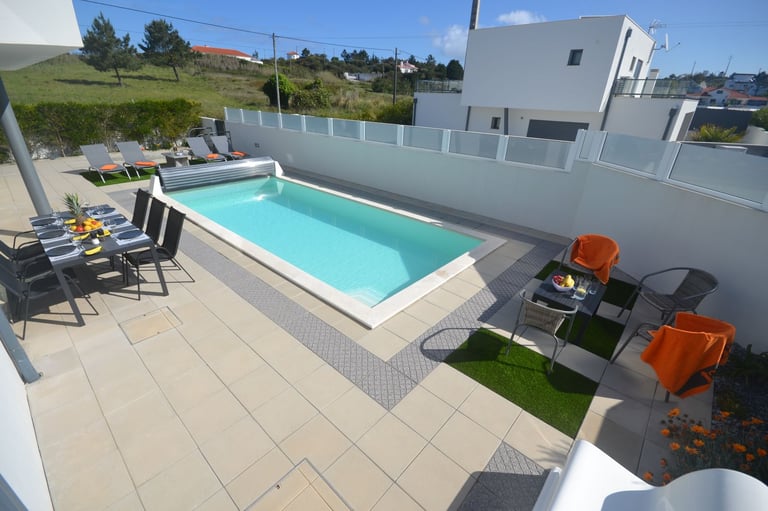 Silver Coast Portugal, Private Villa Rental with Heated Pool, Blue Flag Salgado Beach