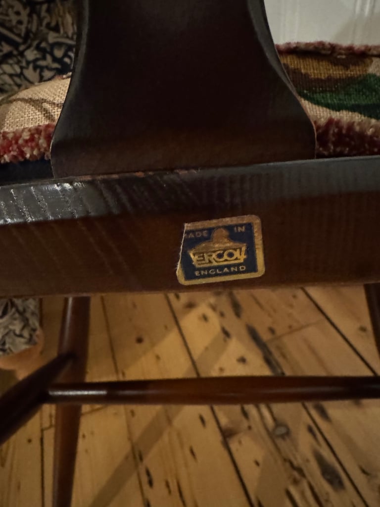 TWO ERCOL FLEUR DE LYS BOW BACK KITCHEN/DINING CHAIRS