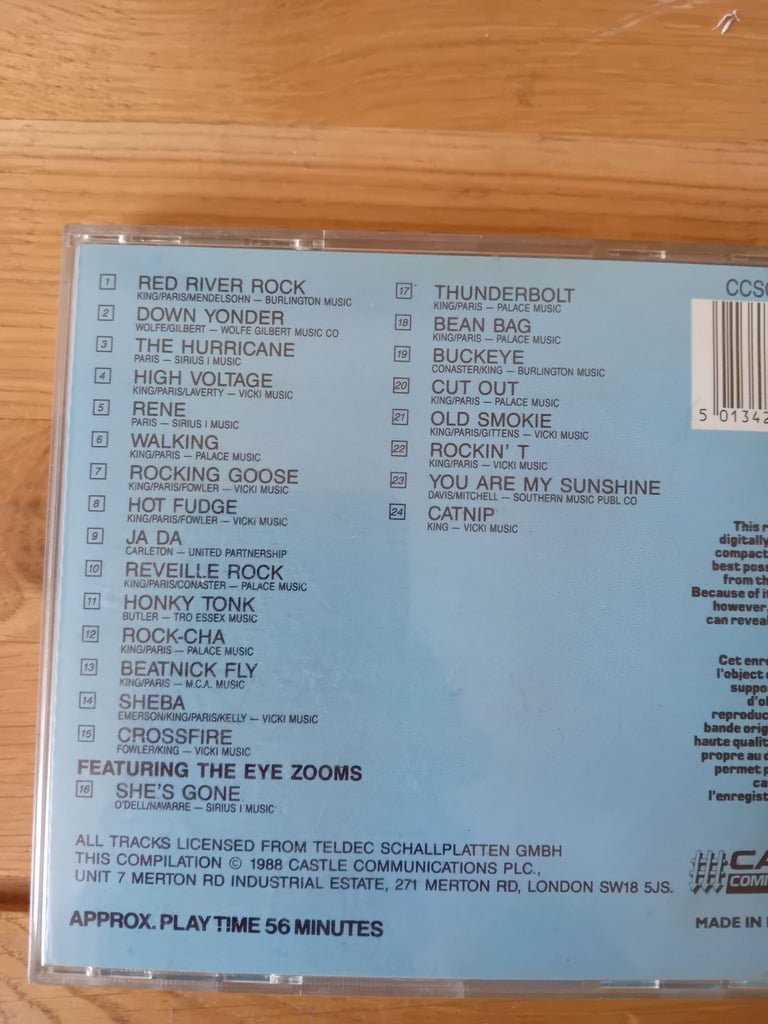 Cd Johnny and the hurricanes