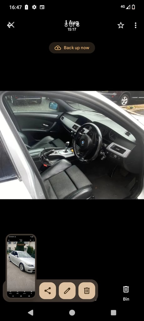 BMW, 5 SERIES, Saloon, 2008, Semi-Auto, 1995 (cc), 4 doors