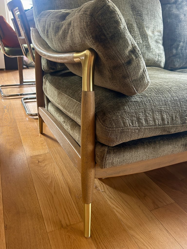 Next Green 3 seater sofa