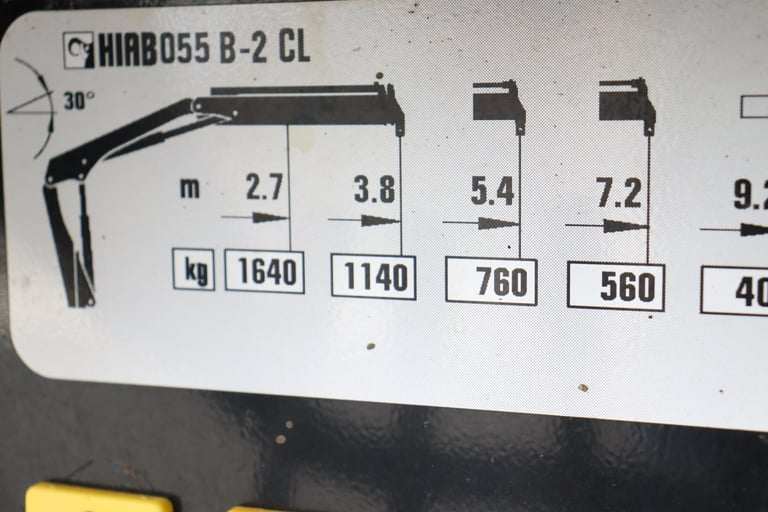 DAF LF45 160 4X2 HIAB XS 055 CRANE DROPSIDE (2009)