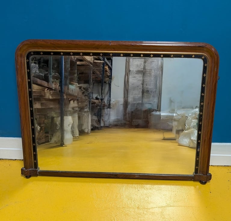 image for Large Victorian overmantel mirror 