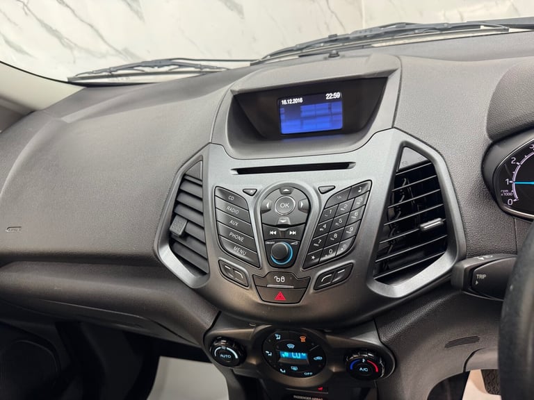 2016 Ford Ecosport 1.0T EcoBoost Zetec Turbo SUV 5dr Petrol Manual 2WD Euro 5 (s/s) (125 ps) HATC...