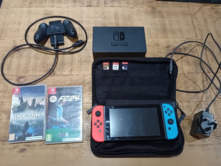image for Nintendo switch with 3 games and extras 