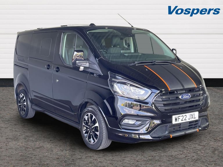 image for 2022 Ford Transit Custom 2.0 EcoBlue 185ps Low Roof D/Cab Sport Van Crew Bus Diesel Manual
