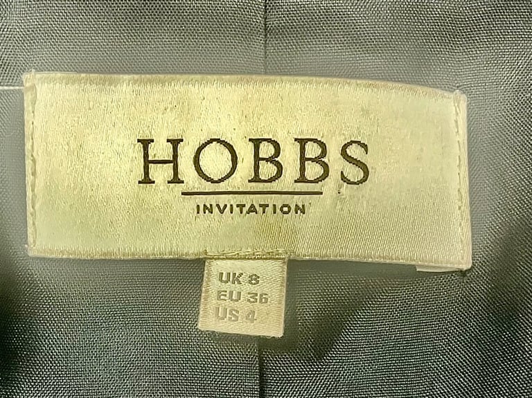Hobbs dark blue black bolero fitted jacket 