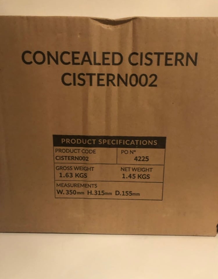 concealed cistern pack 