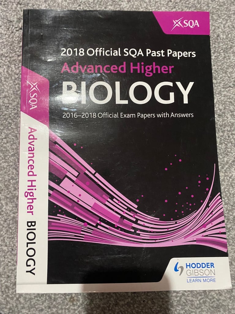 image for Hodder Gibson 2018 Advanced Higher Biology Past Papers (SQA) 
