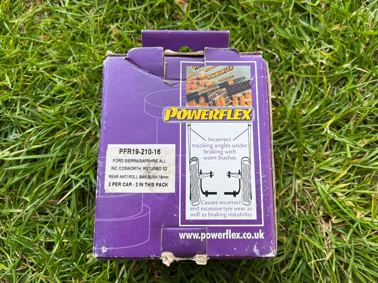 Powerflex Rear Anti-Roll Bar Mounting Bushes 16mm (PFR19-210-16) - Escort RS S2 / Sierra / Sapphire