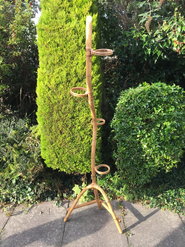 image for Mid Century Vintage Bamboo Plant Stand