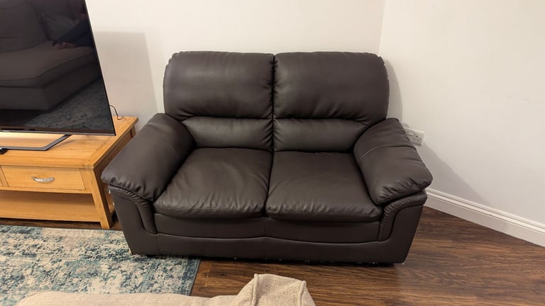 2-Seater leather sofa